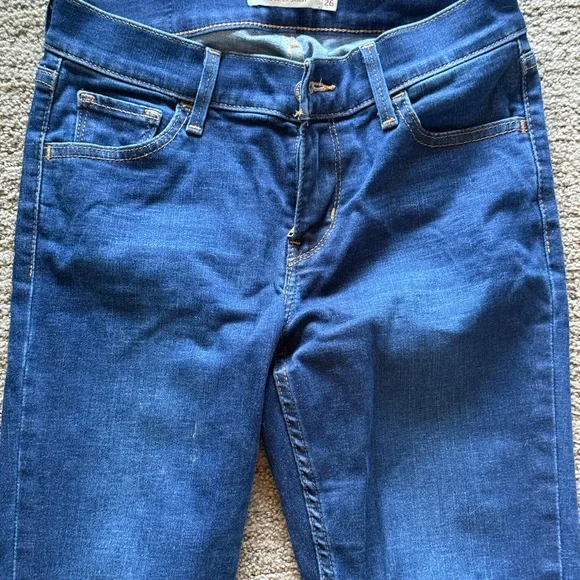 Levi's Women’s Skinny Blue Jeans Cuffed - Picture 3 of 4